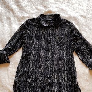 Victoria Secret button up collared Career Top XS